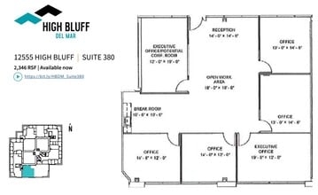 12555 High Bluff Dr, San Diego, CA for lease Floor Plan- Image 1 of 1