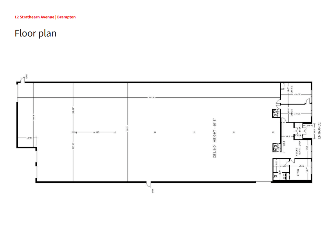 12 Strathearn Av, Brampton, ON for lease Floor Plan- Image 1 of 1