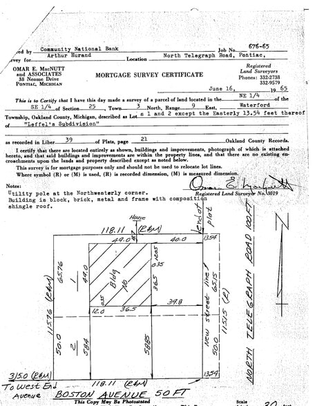 93 Telegraph Rd, Waterford, MI for sale - Site Plan - Image 2 of 2