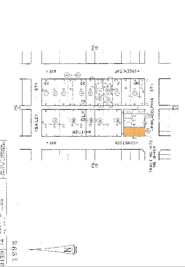 12901 Philadelphia, Whittier, CA for sale Plat Map- Image 1 of 1