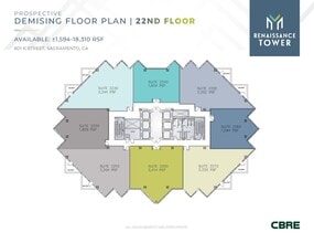 801 K St, Sacramento, CA for lease Floor Plan- Image 2 of 2