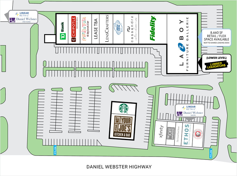 221-225 Daniel Webster Hwy, Nashua, NH for lease - Site Plan - Image 2 of 10