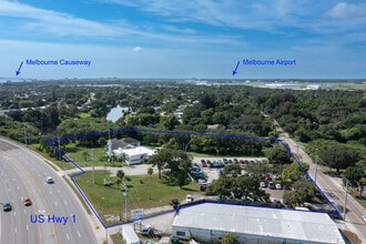 684 N Harbor City Blvd, Melbourne, FL - AERIAL  map view - Image1