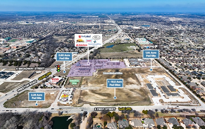 NEQ E First Street & Preston Road, Prosper, TX for sale Building Photo- Image 1 of 1