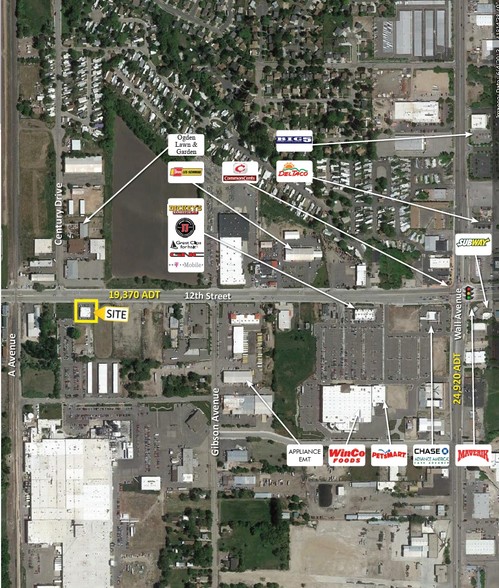 449 W 12th St, Ogden, UT for lease - Aerial - Image 1 of 2