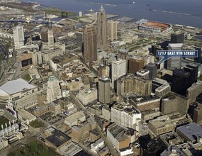 1717 E 9th St, Cleveland, OH - aerial  map view