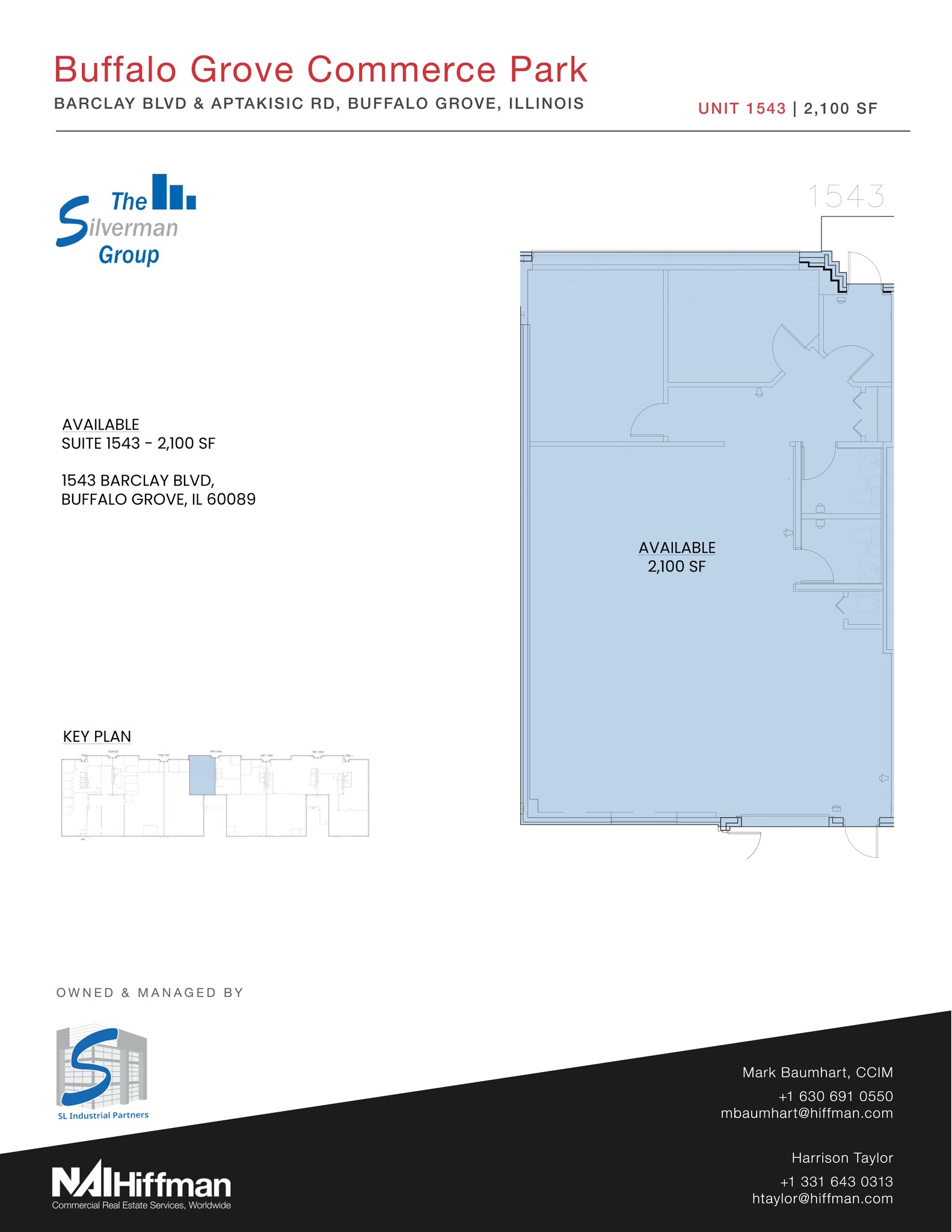 1530-1558 Barclay Blvd, Buffalo Grove, IL for lease Site Plan- Image 1 of 1