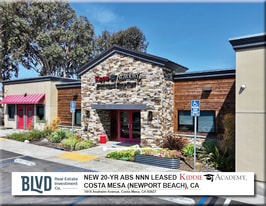 Abs NNN Leased - Kiddie Academy - Costa Mesa - Specialty Property