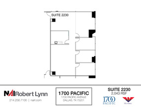 1700 Pacific Ave, Dallas, TX for lease Floor Plan- Image 1 of 1