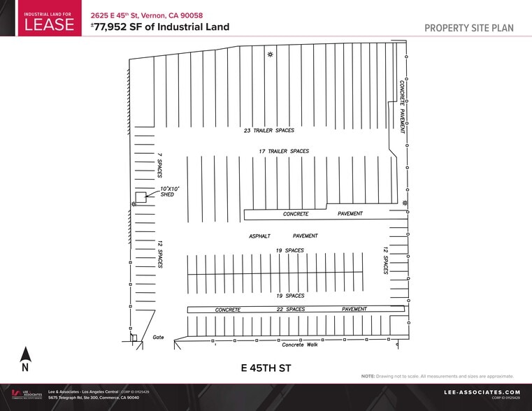 2625 E 45th St, Vernon, CA for lease - Site Plan - Image 2 of 2