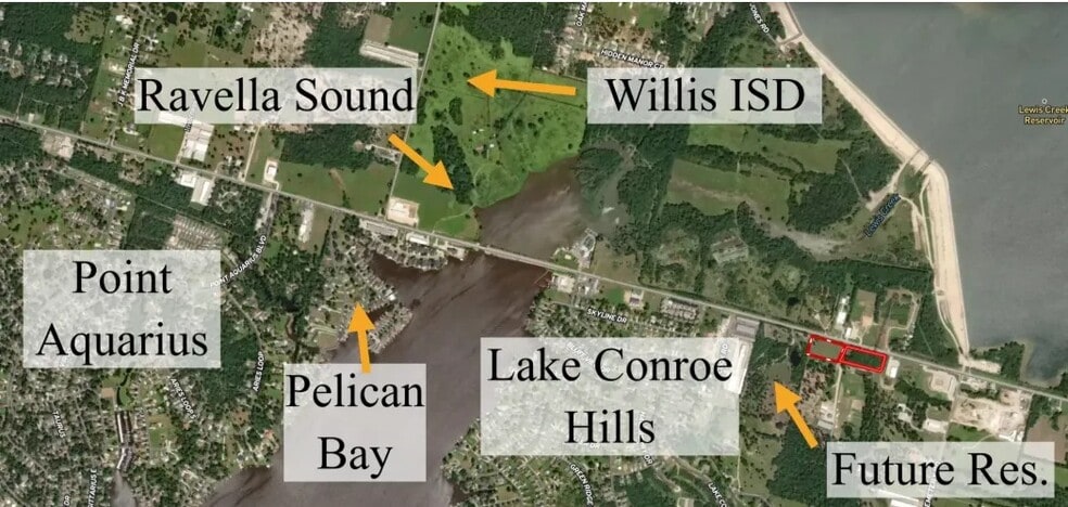 12595 FM 1097 Rd W, Willis, TX for sale - Aerial - Image 2 of 7