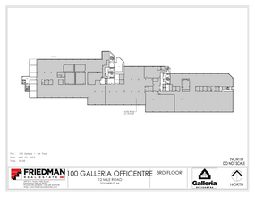 100 Galleria Officentre, Southfield, MI for sale Floor Plan- Image 1 of 1