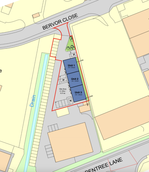 Wardentree Ln, Pinchbeck for lease - Site Plan - Image 3 of 3