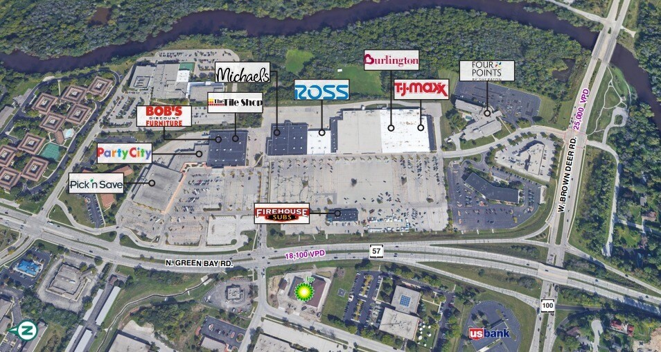 9124-9200 N Green Bay Ave, Brown Deer, WI for lease - Building Photo - Image 2 of 20