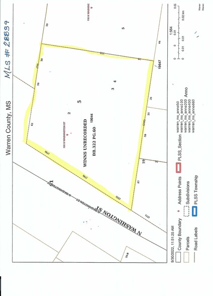 100 N Washington St, Vicksburg, MS for sale - Plat Map - Image 3 of 3