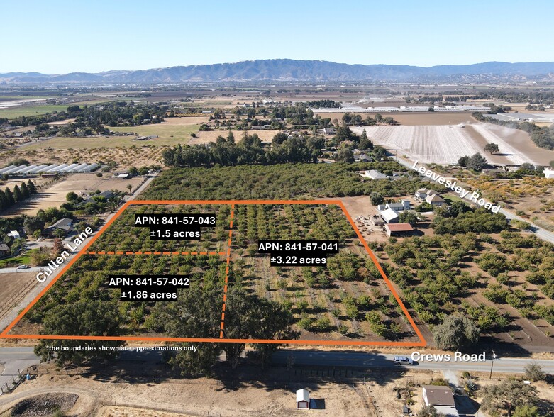 Crews Road & Cullen Lane, Gilroy, CA for sale - Aerial - Image 2 of 2