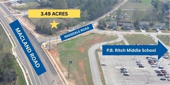 3.49 Acre B-1 Corner on 4-Lane Road - Day Care Center