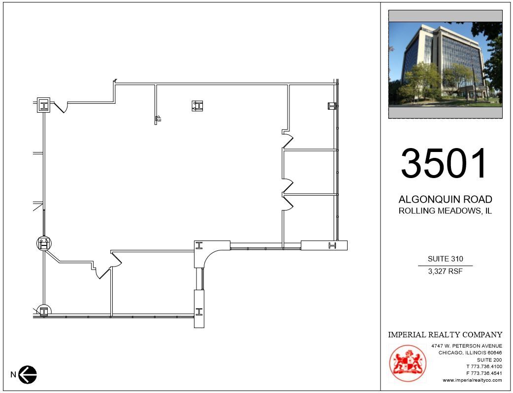 3501 Algonquin Rd, Rolling Meadows, IL for lease Floor Plan- Image 1 of 5