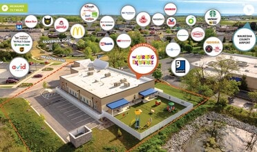 2031 Meadow Ln, Pewaukee, WI - AERIAL  map view