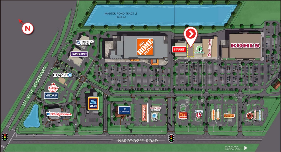 7007 Narcoossee Rd, Orlando, FL for lease - Site Plan - Image 3 of 6