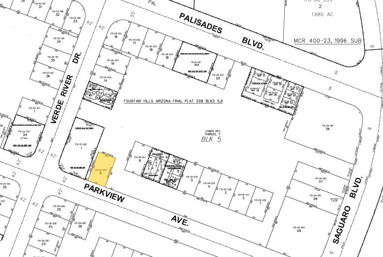 16816 E Parkview Ave, Fountain Hills, AZ for sale - Plat Map - Image 2 of 4