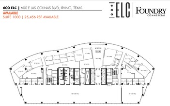 600 E Las Colinas Blvd, Irving, TX for lease Floor Plan- Image 1 of 1