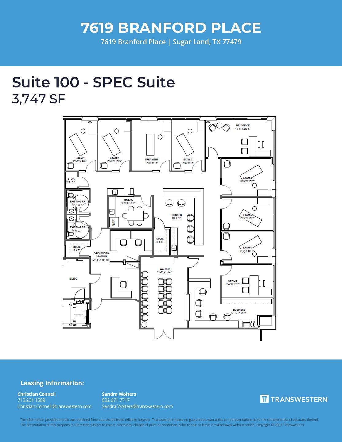 7619 Branford Pl, Sugar Land, TX for lease Interior Photo- Image 1 of 2