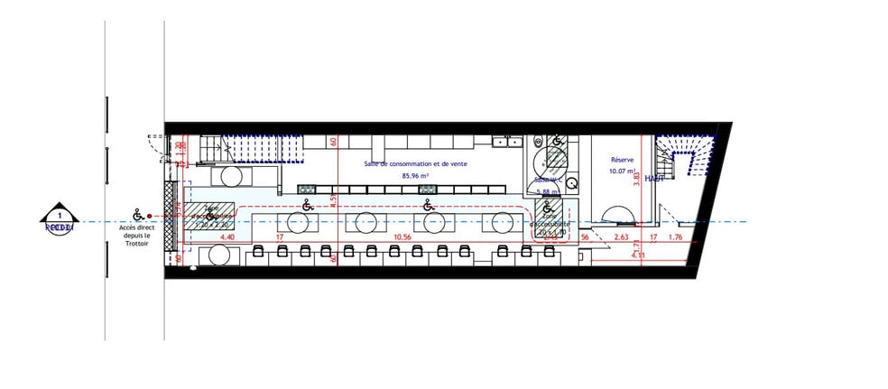 Retail in Béziers for lease - Floor Plan - Image 2 of 2