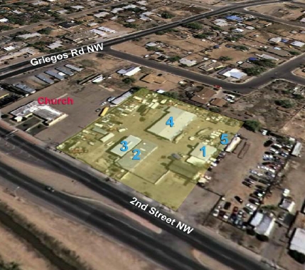 4514-4516 2nd St, Albuquerque, NM for lease - Aerial - Image 2 of 3