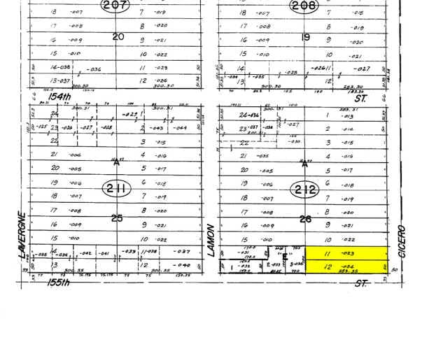 15460 S Cicero Ave, Oak Forest, IL for sale - Plat Map - Image 2 of 5