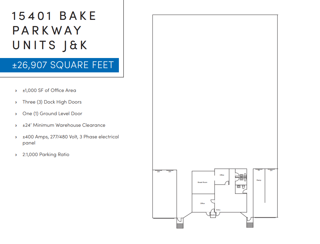 15041 Bake Pky, Irvine, CA for lease Floor Plan- Image 1 of 1