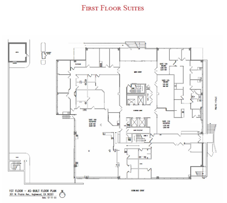 301 N Prairie Ave, Inglewood, CA for lease Floor Plan- Image 1 of 1