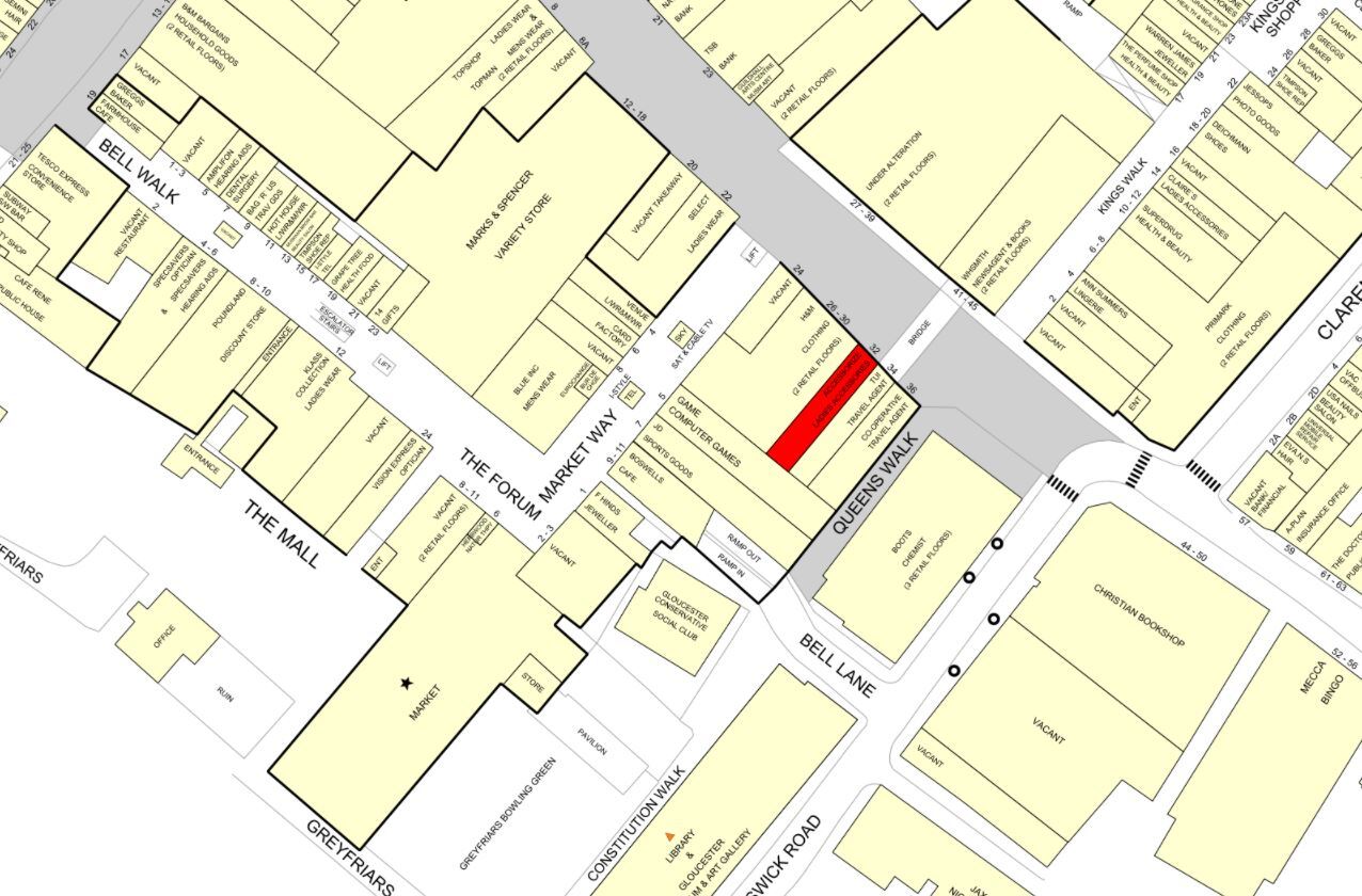 Eastgate St, Gloucester for lease Goad Map- Image 1 of 1