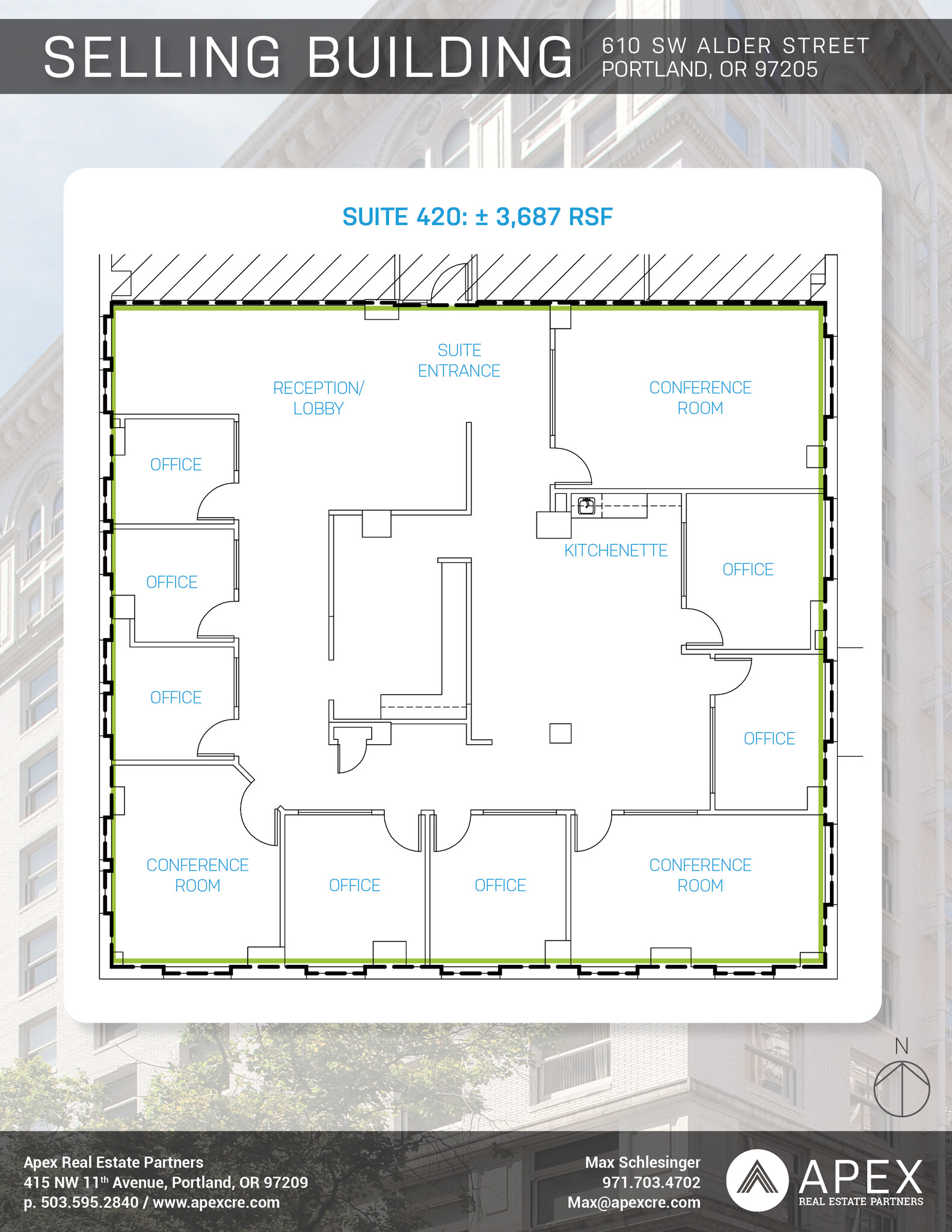 610 SW Alder St, Portland, OR for lease Floor Plan- Image 1 of 1