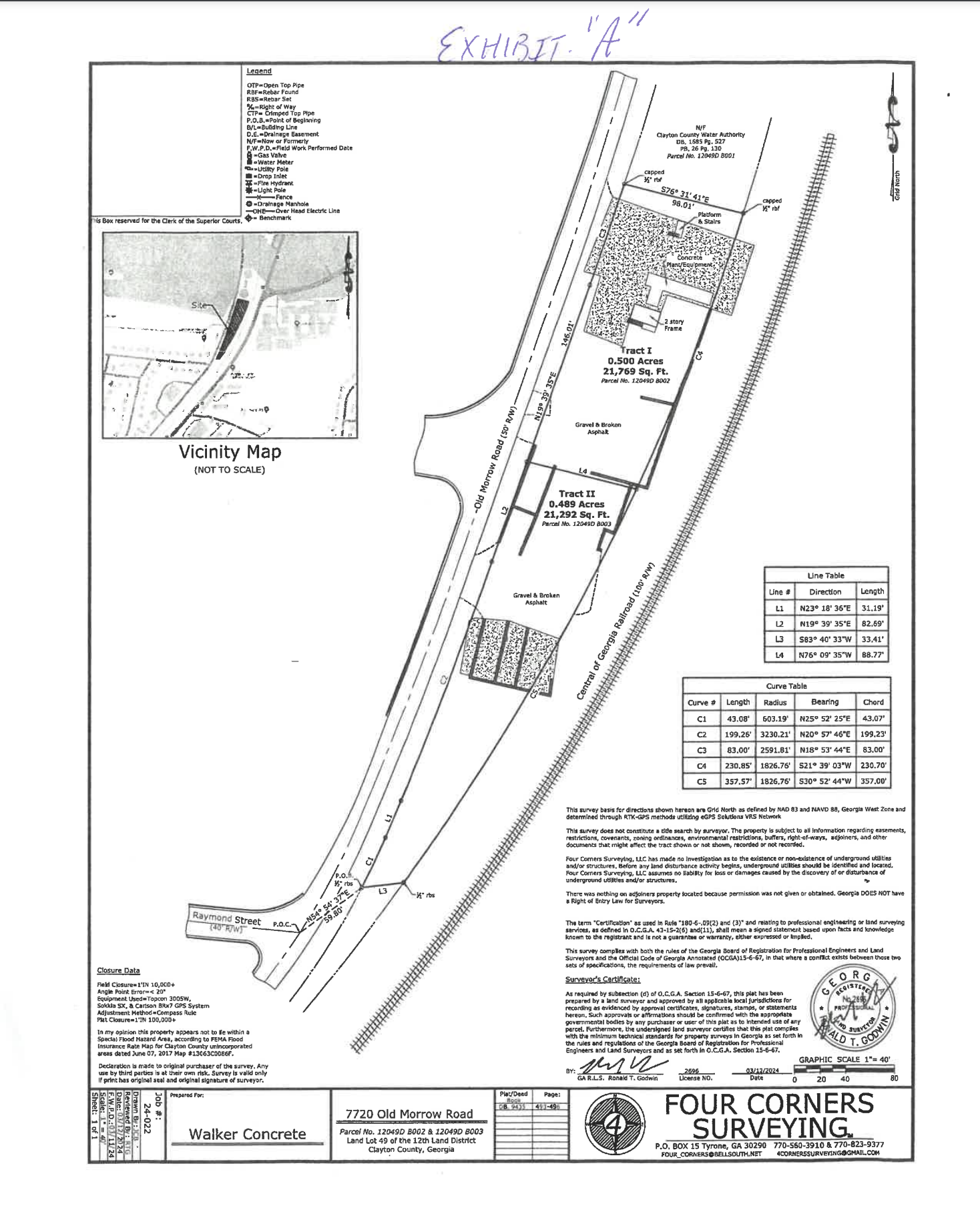 7720 Old Morrow Rd, Jonesboro, GA for sale Plat Map- Image 1 of 1