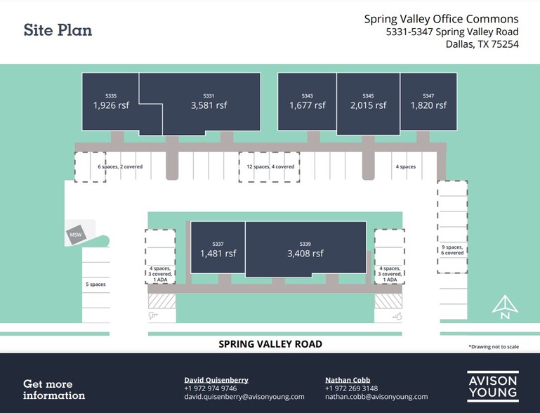 5331-5335 Spring Valley Rd, Dallas, TX for lease - Site Plan - Image 3 of 3