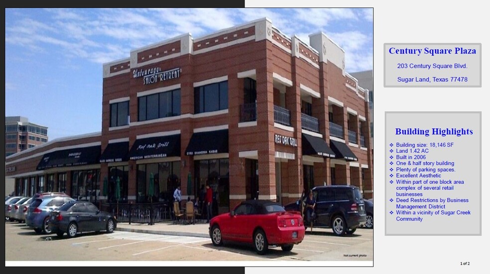 203 Century Square Blvd, Sugar Land, TX for lease - Other - Image 2 of 3