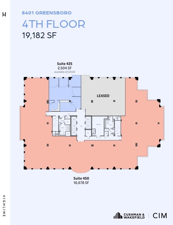 8401 Greensboro Dr, McLean, VA for lease Floor Plan- Image 1 of 1
