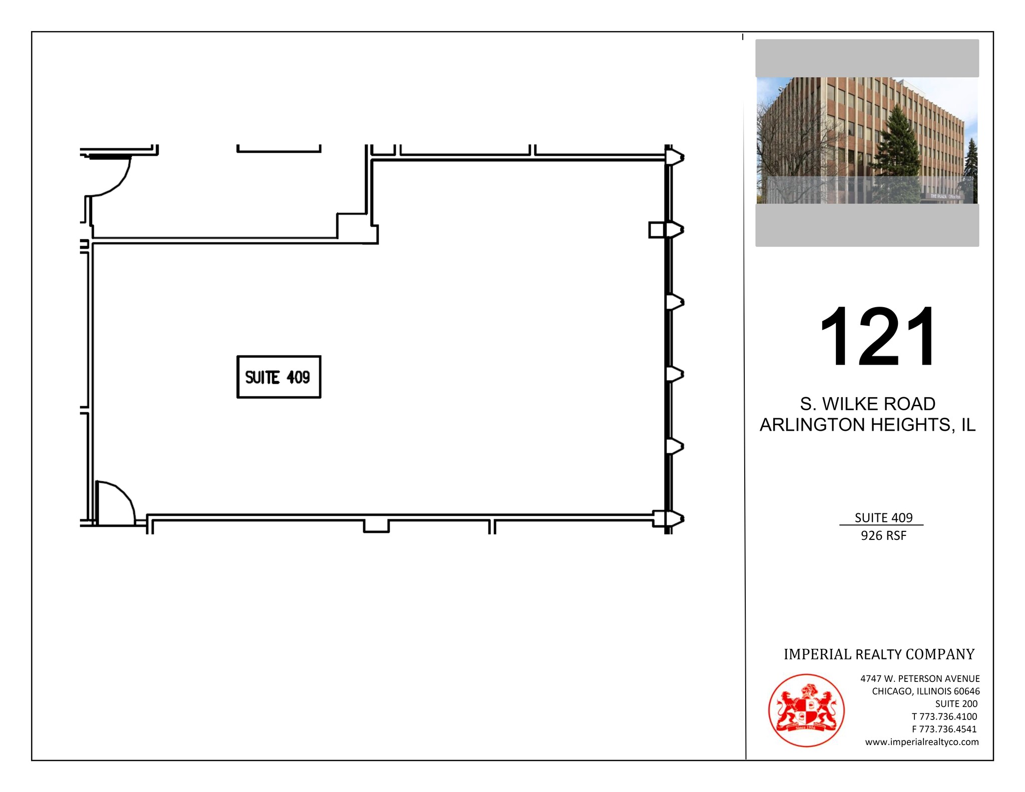 121 S Wilke Rd, Arlington Heights, IL for lease Site Plan- Image 1 of 1