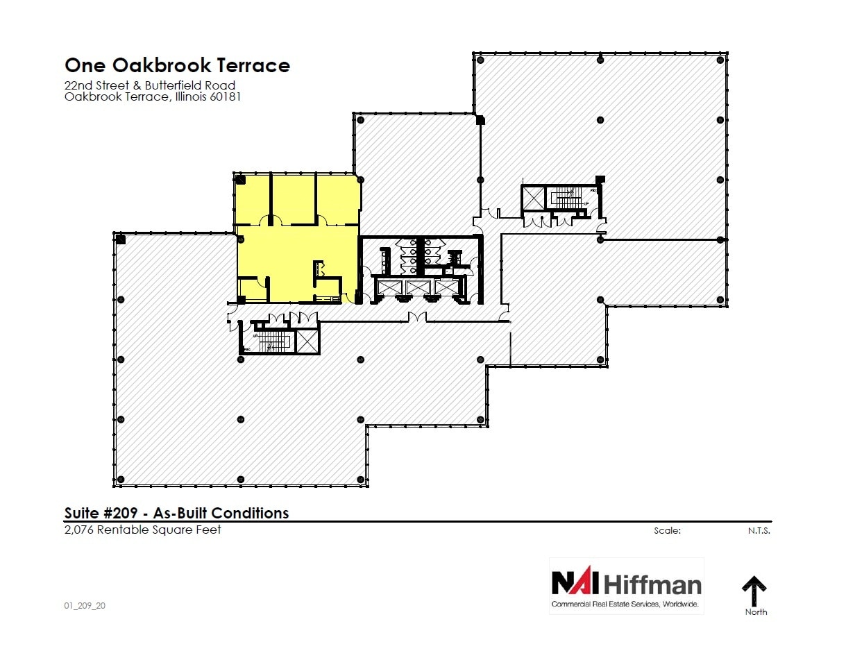 18W200 W 22nd St, Oakbrook Terrace, IL for lease Floor Plan- Image 1 of 9