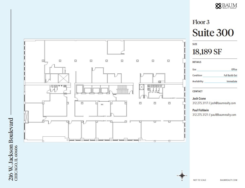 216 W Jackson Blvd, Chicago, IL for lease Floor Plan- Image 1 of 1