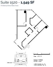 733 Bishop St, Honolulu, HI for lease Floor Plan- Image 1 of 1