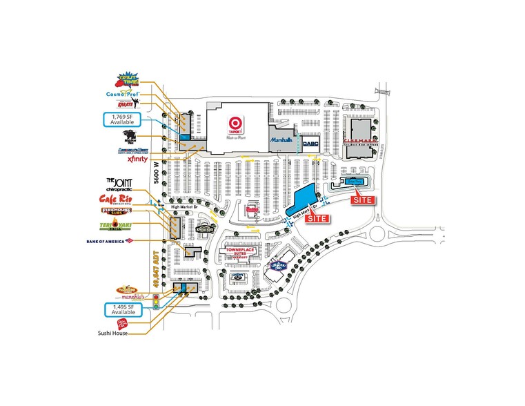 Highbury Centre, West Valley City, UT for lease - Site Plan - Image 2 of 3