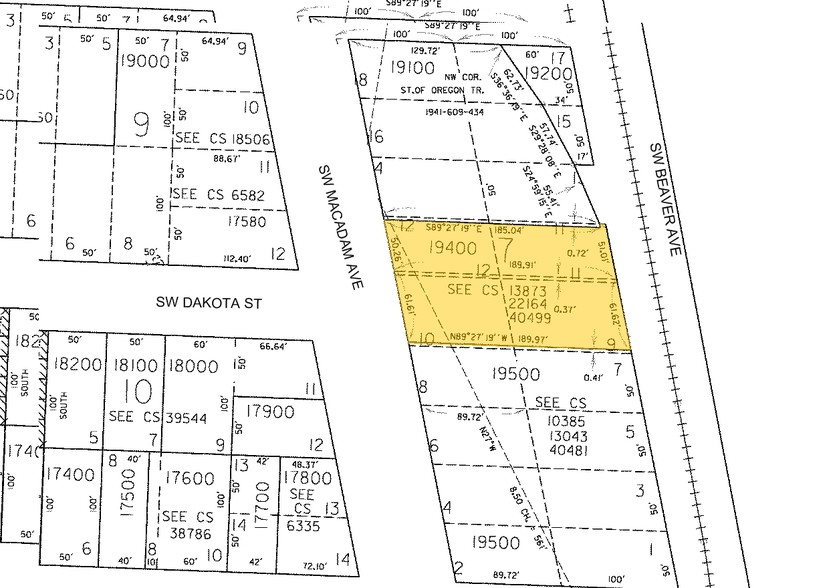 6342 SW Macadam Ave, Portland, OR for sale - Plat Map - Image 2 of 2