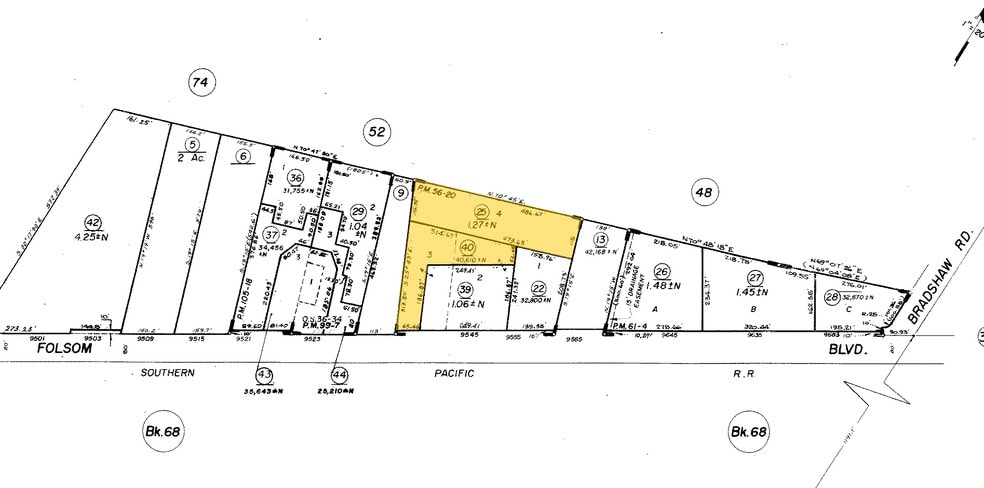 9545 Folsom Blvd, Sacramento, CA for sale - Plat Map - Image 2 of 7