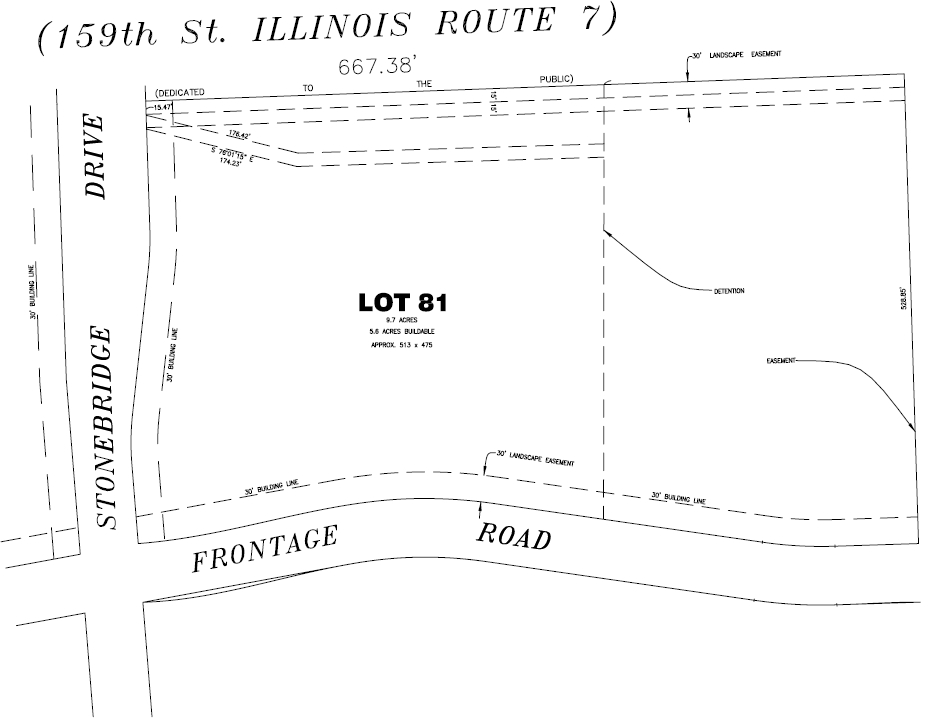 W 159th St, Homer Glen, IL for sale Plat Map- Image 1 of 1