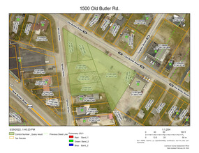 1500 Old Butler Rd, New Castle, PA - aerial  map view