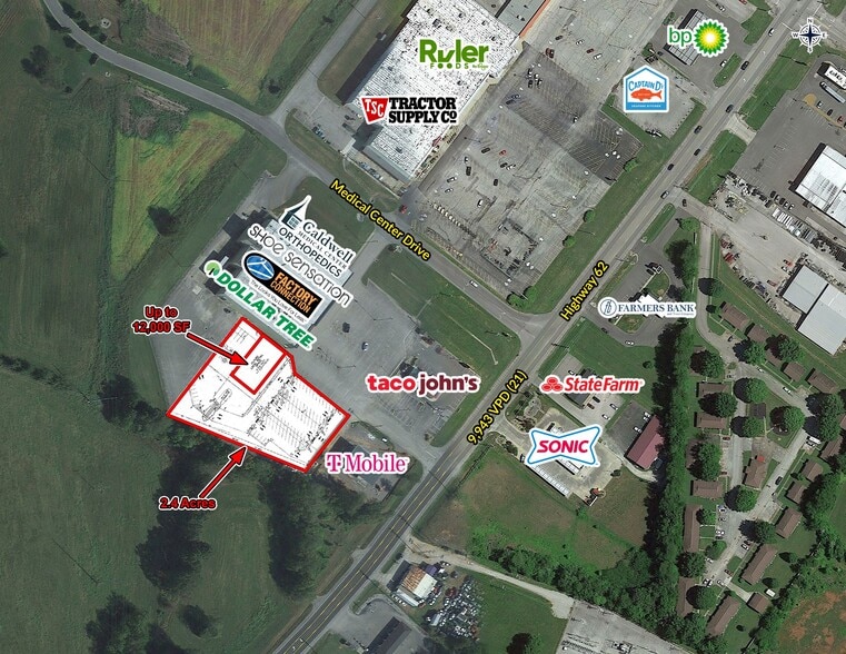 550 W US 62 Hwy, Princeton, KY for lease - Building Photo - Image 1 of 3