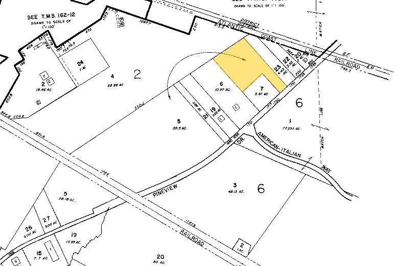 1719 Pineview Dr, Columbia, SC for lease - Plat Map - Image 2 of 3