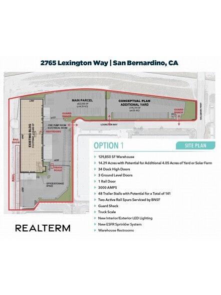 2765 Lexington Way, San Bernardino, CA for lease - Site Plan - Image 1 of 2